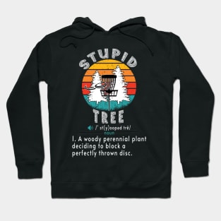 Vintage Stupid Tree Disc Golf Hoodie